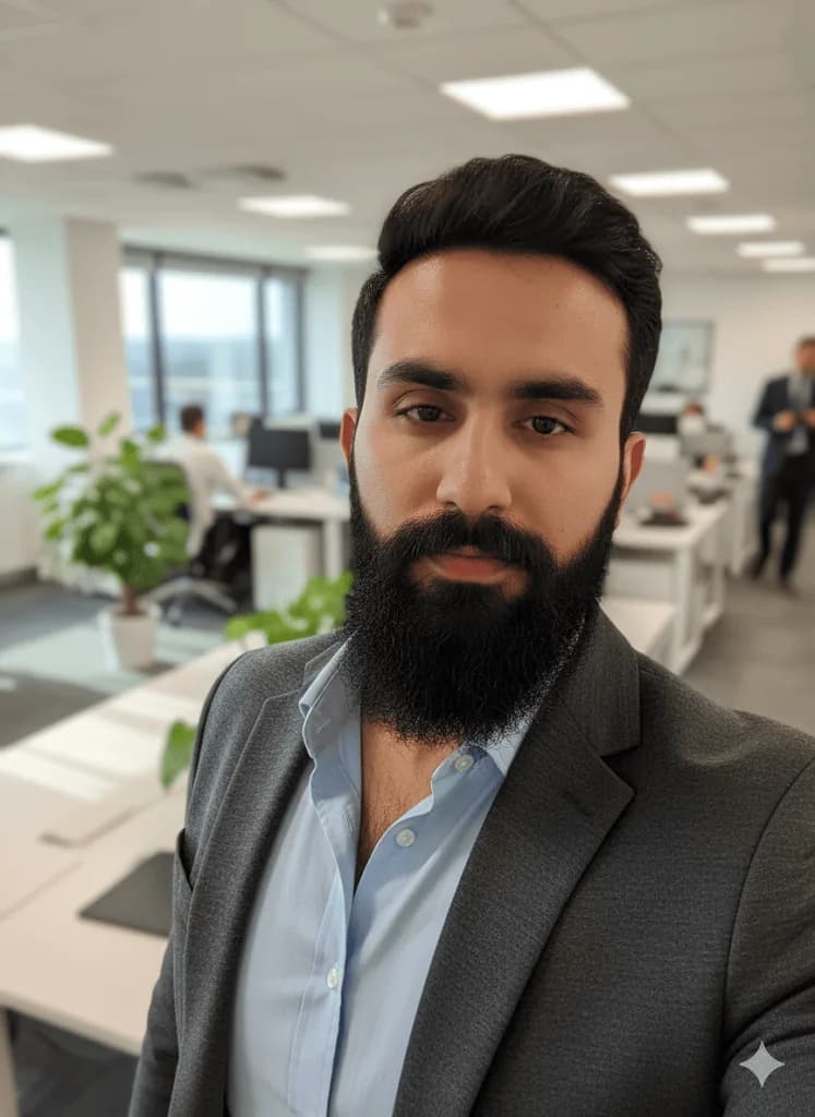 Muhammad Idrees in a professional workspace