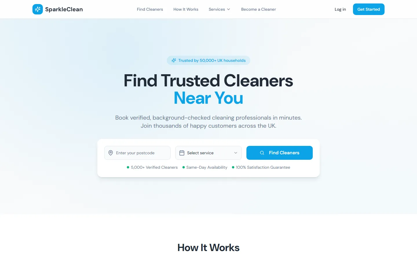 Bookings Marketplace interface