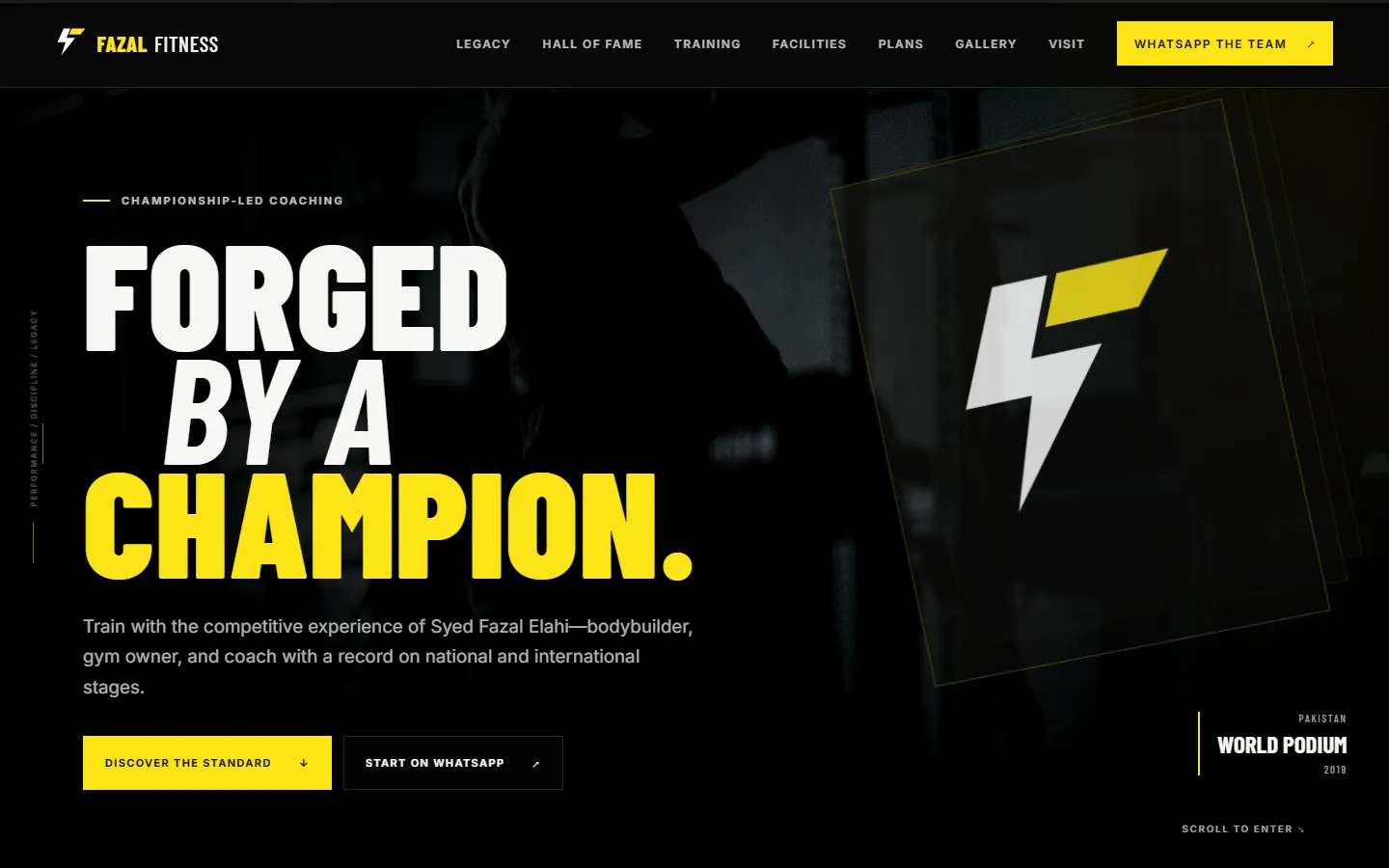 The Fazal Fitness homepage