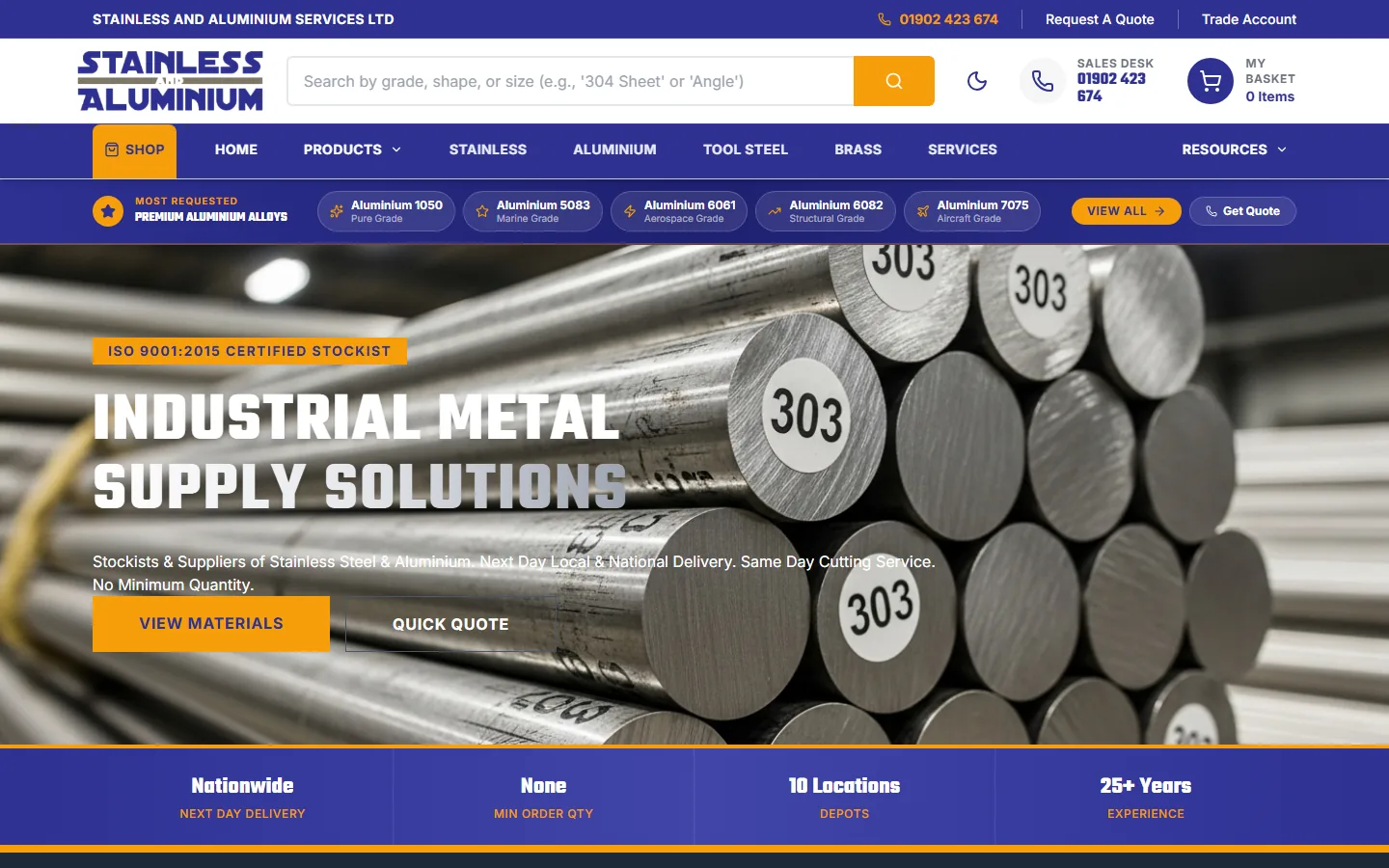 Stainless & Aluminium homepage